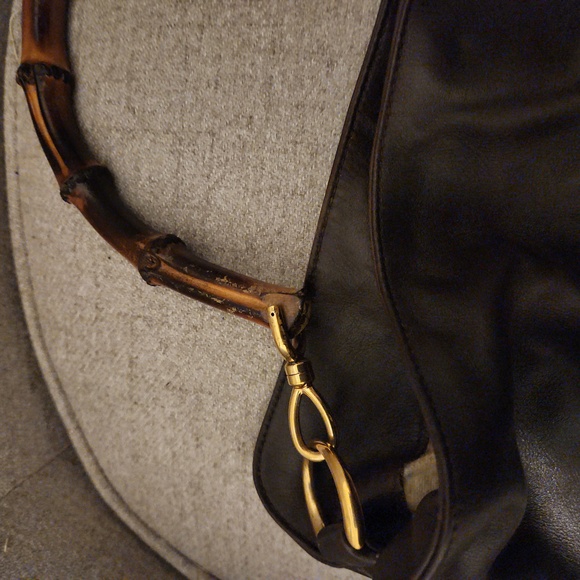 Vintage Gucci Diana Hobo bamboo leather purse - Picture 2 of 7